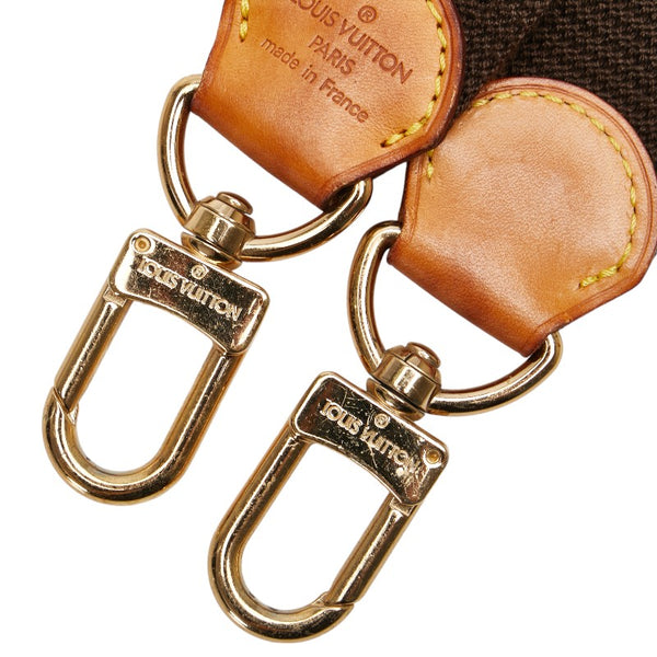 ルイ ヴィトン ストラップ ブラウン キャンバス レザー レディース LOUIS VUITTON 【中古】