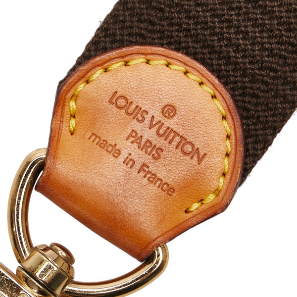 ルイ ヴィトン ストラップ ブラウン キャンバス レザー レディース LOUIS VUITTON 【中古】