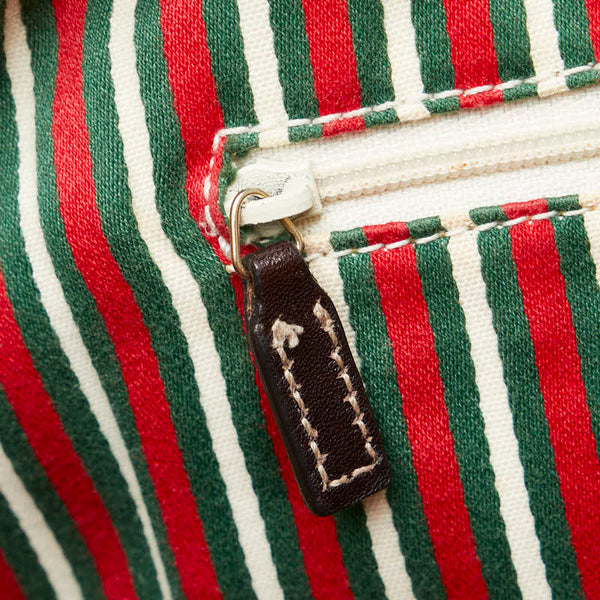 グッチ GGキャンバス インターロッキングG ハンドバッグ トートバッグ 169946 ベージュ ブラウン キャンバス レザー レディース GUCCI 【中古】