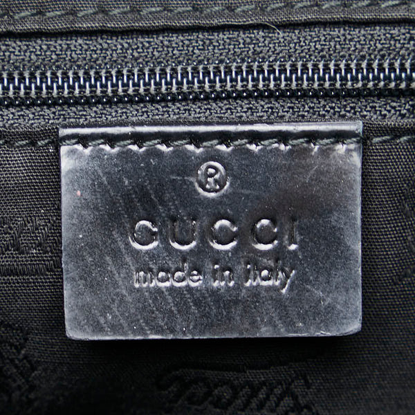 グッチ GGキャンバス トートバッグ ベージュ ブラウン キャンバス レザー レディース GUCCI 【中古】