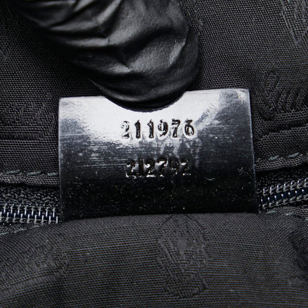 グッチ GGキャンバス トートバッグ ベージュ ブラウン キャンバス レザー レディース GUCCI 【中古】