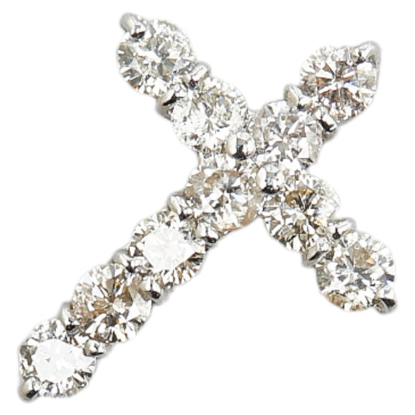 ノーブランド Pt1000 プラチナ ダイヤ1.00ct クロス 十字架 モチーフ ペンダントトップ レディース no brand 【中古】