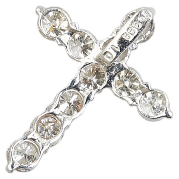 ノーブランド Pt1000 プラチナ ダイヤ1.00ct クロス 十字架 モチーフ ペンダントトップ レディース no brand 【中古】