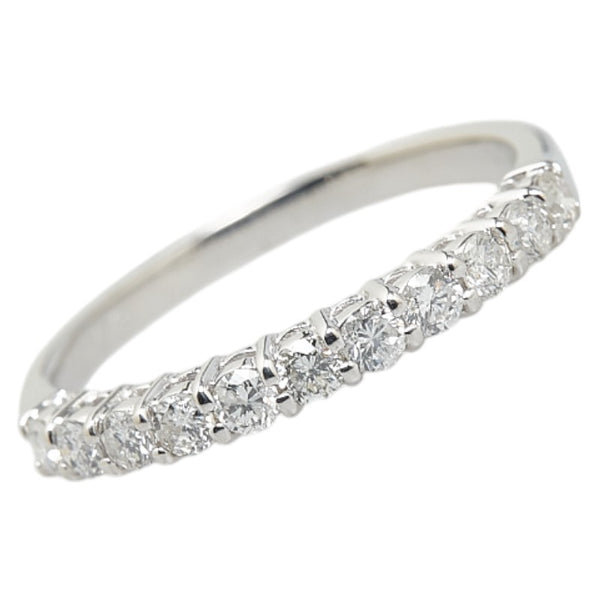 K9 ホワイトゴールド ダイヤ0.43ct ハーフエタニティ リング 指輪 レディース 13号 【中古】