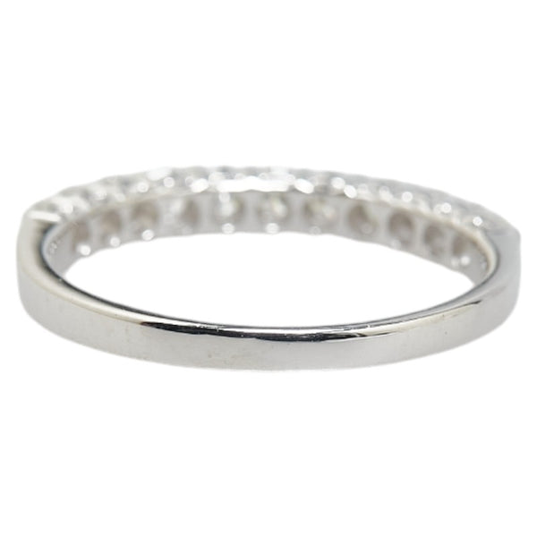 K9 ホワイトゴールド ダイヤ0.43ct ハーフエタニティ リング 指輪 レディース 13号 【中古】