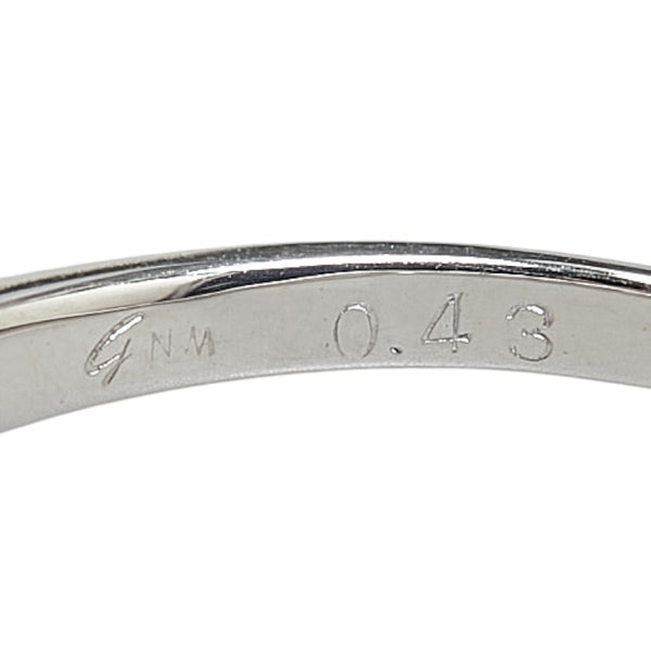 K9 ホワイトゴールド ダイヤ0.43ct ハーフエタニティ リング 指輪 レディース 13号 【中古】