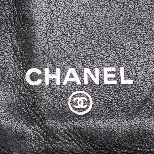 シャネル ココマーク セブルガ 長財布 ブラック シルバー キャビアスキン レディース CHANEL 【中古】