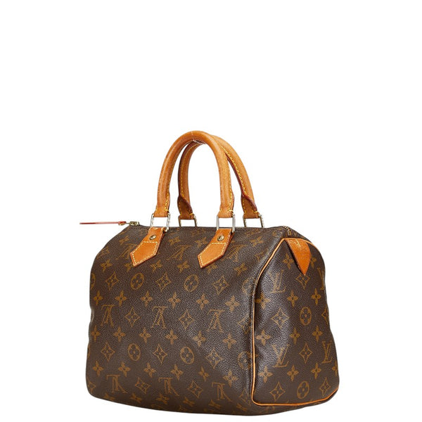ルイ ヴィトン モノグラム スピーディ25 ミニボストンバッグ ハンドバッグ M41528 ブラウン PVC レザー レディース LOUIS VUITTON 【中古】