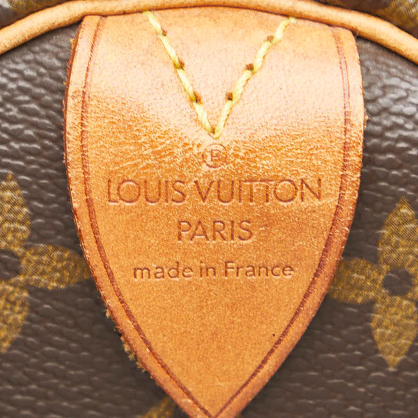 ルイ ヴィトン モノグラム スピーディ25 ミニボストンバッグ ハンドバッグ M41528 ブラウン PVC レザー レディース LOUIS VUITTON 【中古】