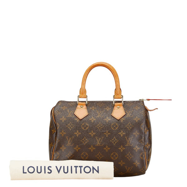 ルイ ヴィトン モノグラム スピーディ25 ミニボストンバッグ ハンドバッグ M41528 ブラウン PVC レザー レディース LOUIS VUITTON 【中古】