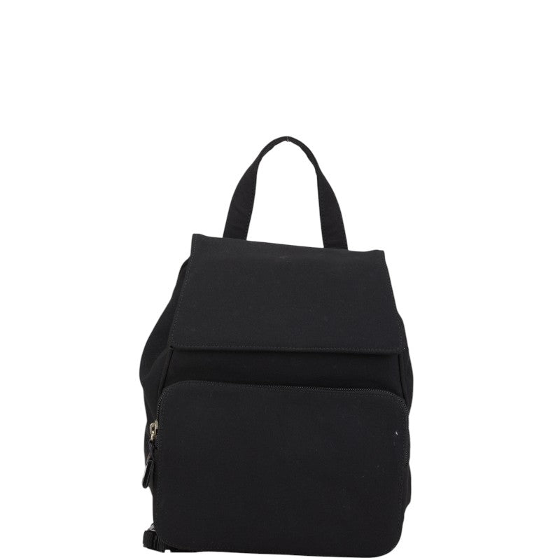 サルヴァトーレフェラガモ リュック バックパック ブラック キャンバス レディース Salvatore Ferragamo 【中古】