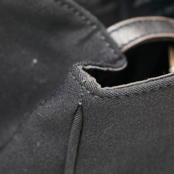 サルヴァトーレフェラガモ リュック バックパック ブラック キャンバス レディース Salvatore Ferragamo 【中古】