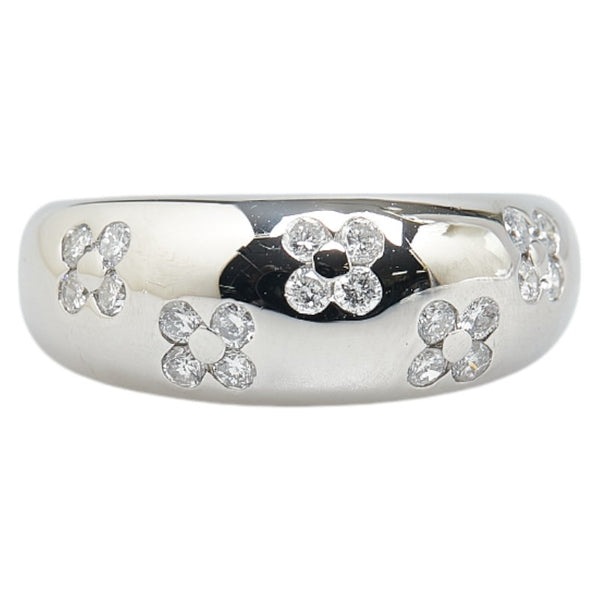 ノーブランド Pt900 プラチナ ダイヤ0.50ct 花 フラワー モチーフ リング 指輪 #53 レディース no brand 13号 【中古】