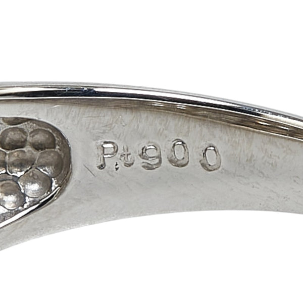 ノーブランド Pt900 プラチナ ダイヤ0.50ct 花 フラワー モチーフ リング 指輪 #53 レディース no brand 13号 【中古】