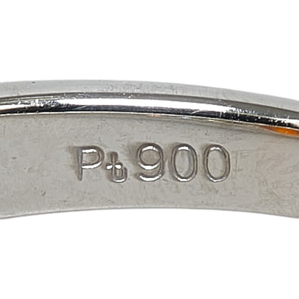 Pt900 プラチナ オレンジサファイア1.70ct ダイヤ0.674ct リング 指輪 #51 レディース 11号 【中古】