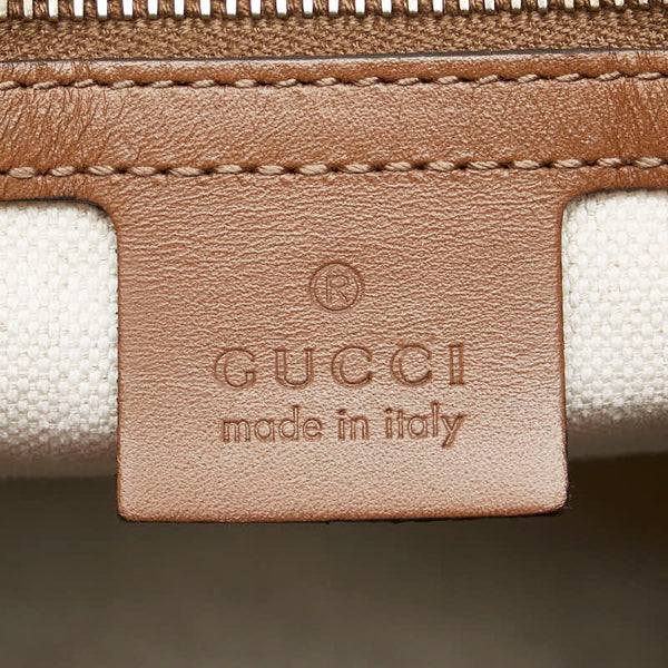 グッチ GGキャンバス ボストンバッグ ショルダーバッグ 2WAY 247205 ブラウン ピンク キャンバス レザー レディース GUCCI 【中古】