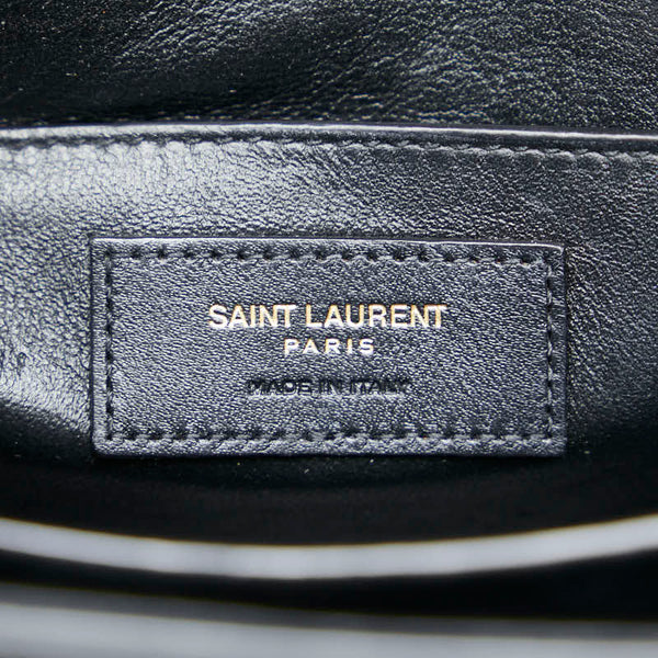 サンローラン YSLロゴ カサンドラ トップハンドル ミディアム ハンドバッグ ショルダーバッグ 2WAY 623931 ブラック レザー レディース SAINT LAURENT 【中古】