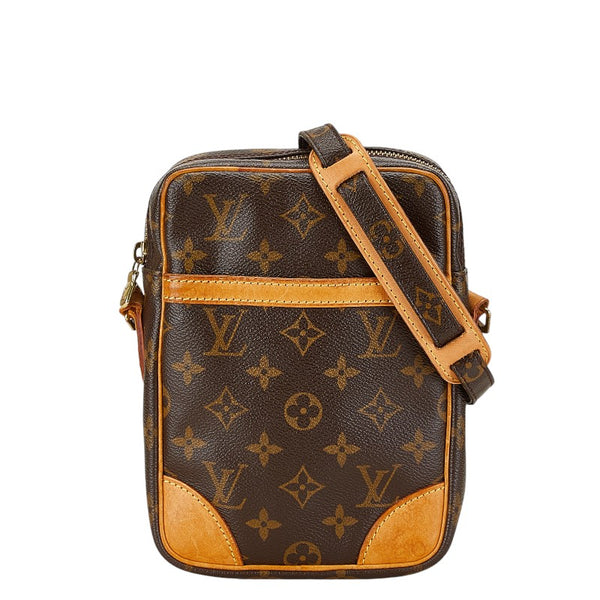 ルイ ヴィトン モノグラム ダヌーブ 斜め掛け ショルダーバッグ M45266 ブラウン PVC レザー レディース LOUIS VUITTON 【中古】