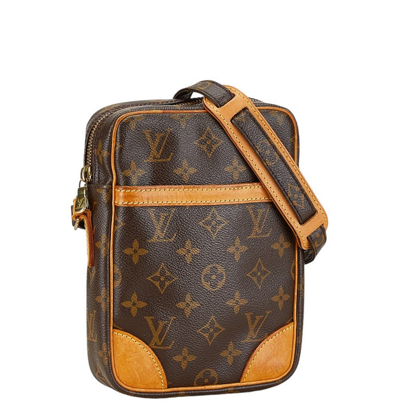 ルイ ヴィトン モノグラム ダヌーブ 斜め掛け ショルダーバッグ M45266 ブラウン PVC レザー レディース LOUIS VUITTON 【中古】