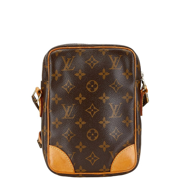 ルイ ヴィトン モノグラム ダヌーブ 斜め掛け ショルダーバッグ M45266 ブラウン PVC レザー レディース LOUIS VUITTON 【中古】