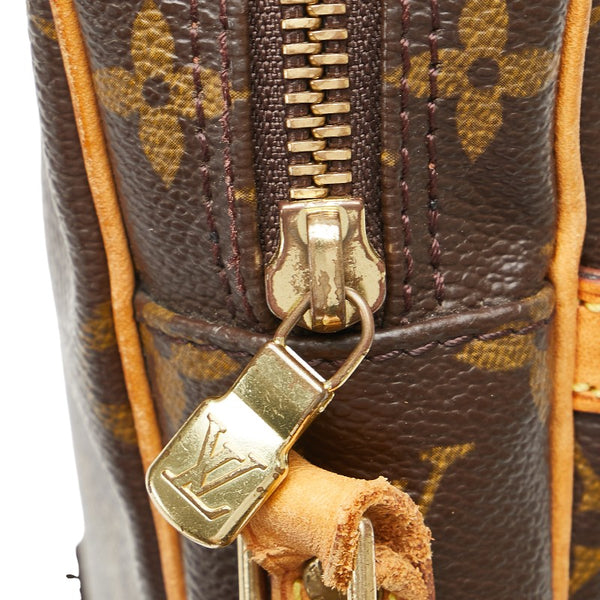 ルイ ヴィトン モノグラム ダヌーブ 斜め掛け ショルダーバッグ M45266 ブラウン PVC レザー レディース LOUIS VUITTON 【中古】