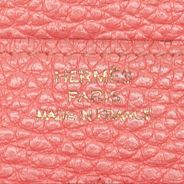 エルメス ドゴンGM 長財布 ローズアザレ エバーカラー レディース HERMES 【中古】