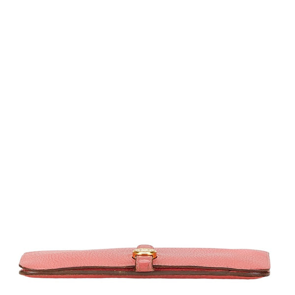 エルメス ドゴンGM 長財布 ローズアザレ エバーカラー レディース HERMES 【中古】