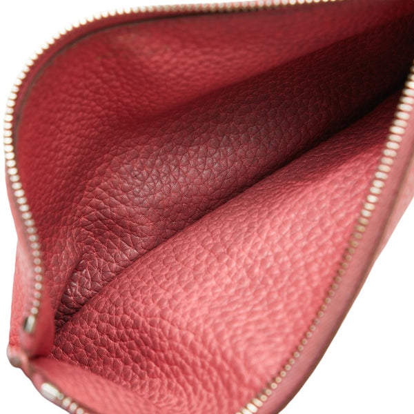 エルメス ドゴンGM 長財布 ローズアザレ エバーカラー レディース HERMES 【中古】