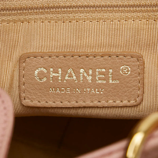 シャネル ココマーク チェーン トートバッグ ショルダーバッグ ピンク キャビアスキン レディース CHANEL 【中古】