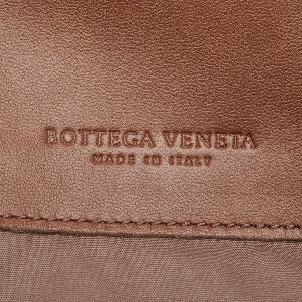 ボッテガヴェネタ イントレチャート トートバッグ ショルダーバッグ 169612 ブラウン レザー レディース BOTTEGAVENETA 【中古】