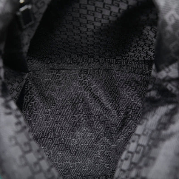 グッチ シェリーライン リュック バックパック 122349 ブラック ナイロン レディース GUCCI 【中古】