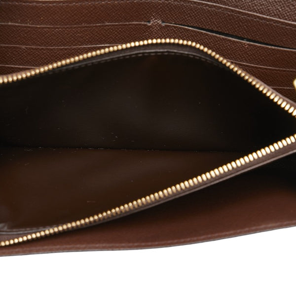 ルイ ヴィトン ダミエ ポルトフォイユ サラ 長財布 N61734 ブラウン PVC レザー レディース LOUIS VUITTON 【中古】