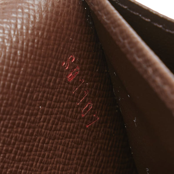 ルイ ヴィトン ダミエ ポルトフォイユ サラ 長財布 N61734 ブラウン PVC レザー レディース LOUIS VUITTON 【中古】