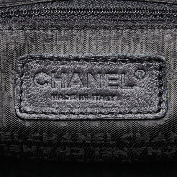 シャネル ココマーク  チェーン トートバッグ ハンドバッグ ブラック コットン レディース CHANEL 【中古】