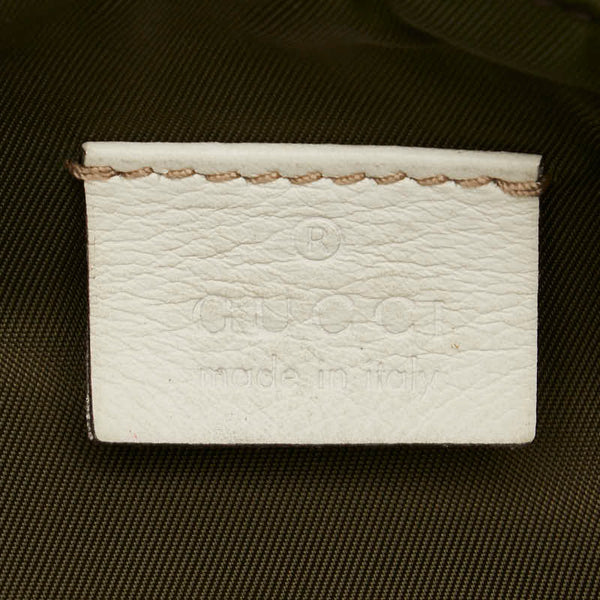 グッチ GGキャンバス ハンドバッグ ショルダーバッグ 224093 ベージュ ブラウン キャンバス レザー レディース GUCCI 【中古】