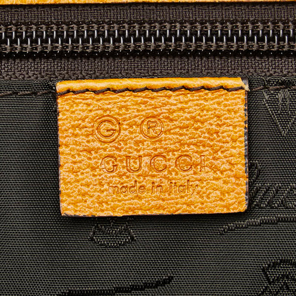 グッチ 斜め掛け ショルダーバッグ 257301 ベージュ イエロー キャンバス レザー メンズ GUCCI 【中古】