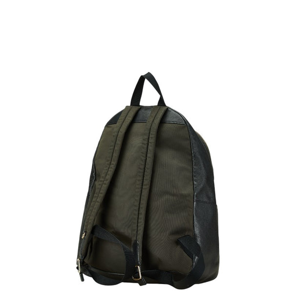 コーチ シグネチャー リュック バックパック F58314 ダークブラウン ブラック PVC レザー レディース COACH 【中古】