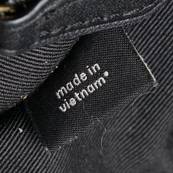 コーチ シグネチャー リュック バックパック F58314 ダークブラウン ブラック PVC レザー レディース COACH 【中古】