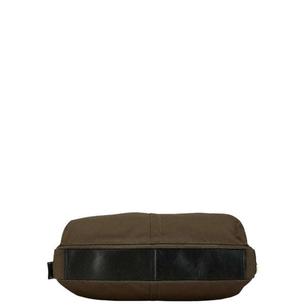 コーチ ビジネスバッグ ショルダーバッグ 2WAY ブラウン ナイロン レザー メンズ COACH 【中古】