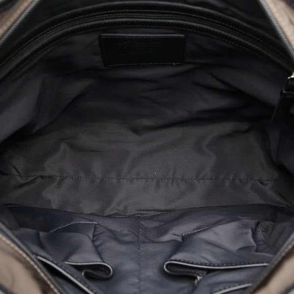 コーチ ビジネスバッグ ショルダーバッグ 2WAY ブラウン ナイロン レザー メンズ COACH 【中古】