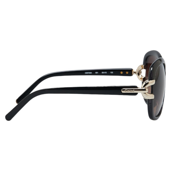 クロエ ロゴプレート サングラス CE672SA ブラック プラスチック レディース Chloe 【中古】