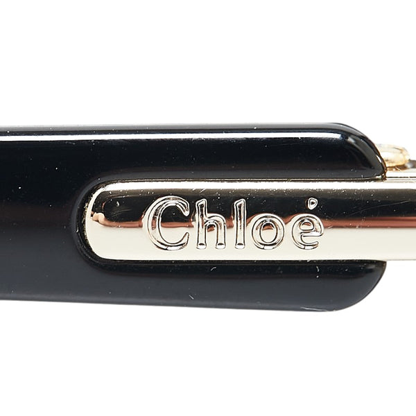 クロエ ロゴプレート サングラス CE672SA ブラック プラスチック レディース Chloe 【中古】
