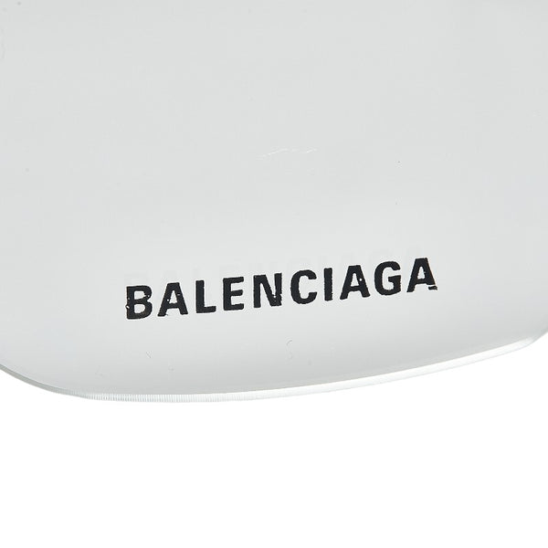 バレンシアガ ロゴ リムレス サングラス BB0113O シルバー メタル プラスチック レディース BALENCIAGA 【中古】