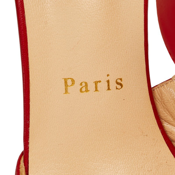クリスチャンルブタン パンプス サイズ：37.5 レッド レザー レディース Christian Louboutin 【中古】