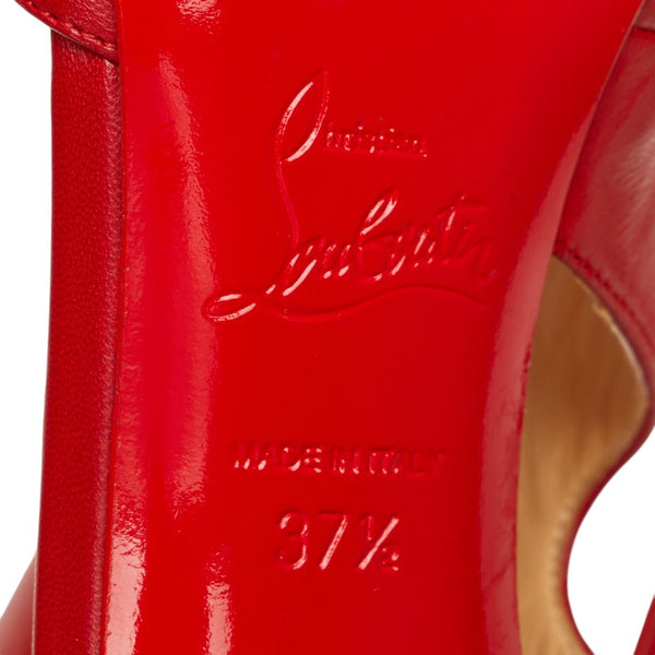 クリスチャンルブタン パンプス サイズ：37.5 レッド レザー レディース Christian Louboutin 【中古】