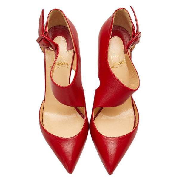 クリスチャンルブタン パンプス サイズ：37.5 レッド レザー レディース Christian Louboutin 【中古】