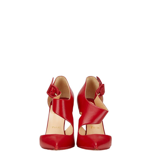 クリスチャンルブタン パンプス サイズ：37.5 レッド レザー レディース Christian Louboutin 【中古】