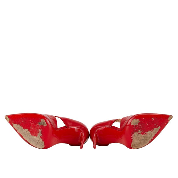 クリスチャンルブタン パンプス サイズ：37.5 レッド レザー レディース Christian Louboutin 【中古】
