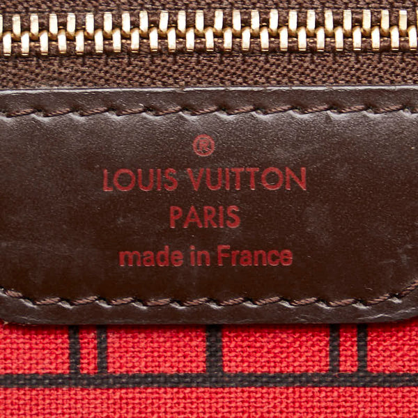 ルイ ヴィトン ダミエ ネヴァーフルPM トートバッグ ハンドバッグ N41359 ブラウン PVC レザー レディース LOUIS VUITTON 【中古】