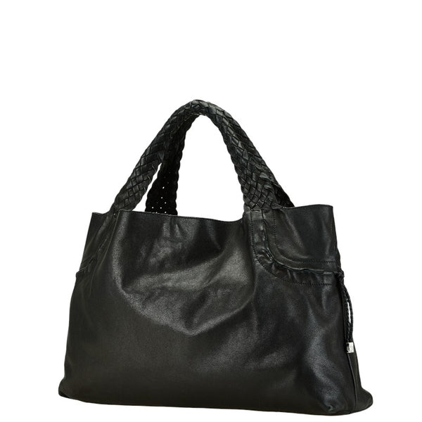 サルヴァトーレフェラガモ ガンチーニ パンチング トートバッグ ショルダーバッグ GG-217890 ブラック レザー レディース Salvatore Ferragamo 【中古】